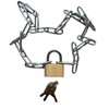 Steel Chain with Padlock Set - Robust Chain with Lock