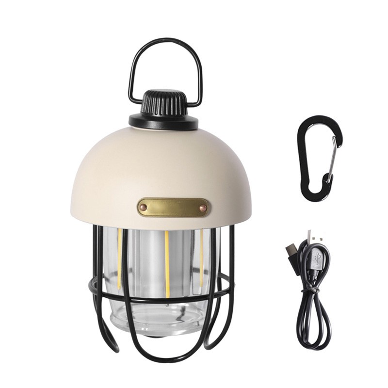 2000mAh LED Camping Lantern Retro Rechargeable Camping Lights Portable Tent