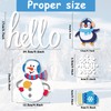 Large Size Hello Winter Window Clings for Christmas Snowflake Decoration