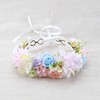 PoshMyra Easter Bunny Flower Crown Spring Floral Headpiece Pink Purple