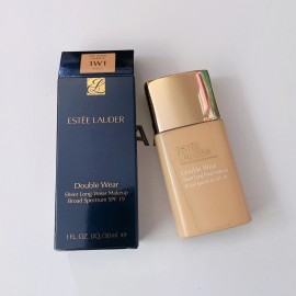 Estée Lauder Estee Lauder Double Wear Sheer Long Wear Makeup SPF 19 Color 1W1 Bone 1 Oz NIB .