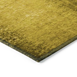Addison Rugs Chantille ACN554 Gold 3' x 5 Indoor Outdoor Area Rug, Stain Resistant, Machine Washable, Non Shedding, Bedroom, Living Room, Dining Room, Kitchen Rug