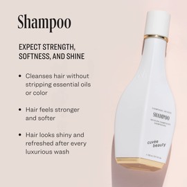 Cuvee Shampoo - 10 fl oz - Cleanses, Fortifies & Protects Hair - Includes Vitamin B & Panthenol - Champagne-Infused Formula with Resveratrol & Ceramides - Color Safe