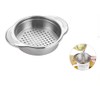 Silver Stainless Steel Canning Colander Food Can Strainer Fruit Can