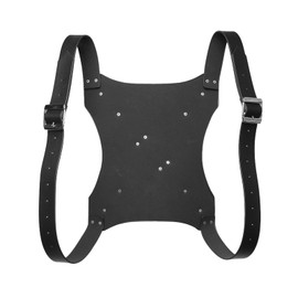 HZMAN Medieval Faux Leather Back Sword Frog Adjustable Black Rapier Sword Holster Renaissance Knight LARP Costume Accessory for Men