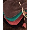 Battle-Merchant Leather Bag Money Cat Purse Made of Suede Viking