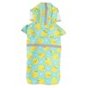 Pet Rain Jacket Duckling Pattern Waterproof Reflective Adjustable 4 Legs