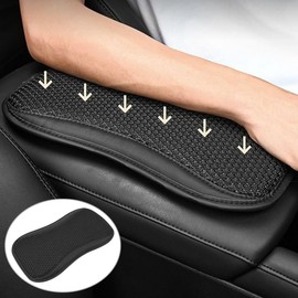 RAKSONIC Upgrade Car Console Armrest Pad,Car Armrest Cushion,Premium Material Car Armrest Cover,Universal Car Center Console Pillow,Car Accessories(Black1)