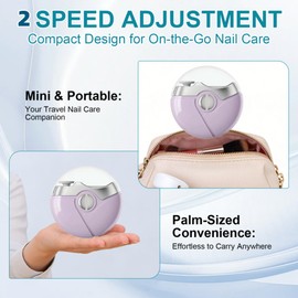 Electric Nail Clipper for Senior, Smart Toenail Clipper, 2026 Upgraded Automatic Nail Trimmer with Polishing, 2 Adjustable Speeds Fingernail File Grinder Cutter for Adults Seniors, USB Rechargeable