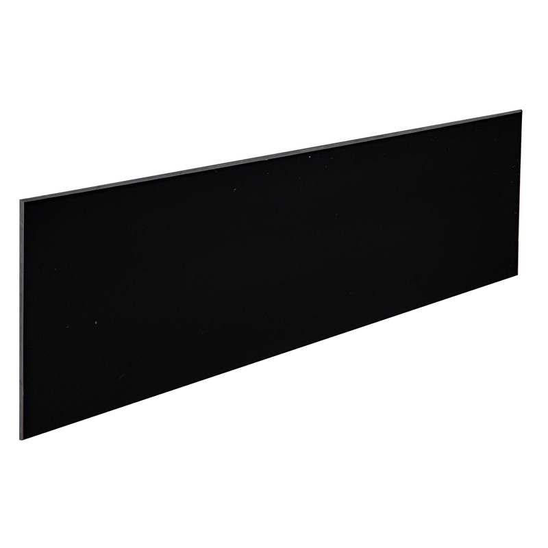 Black Plexiglass Sheet - 1/4" Thick Cast (12" x 48")