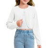 Girls Long Sleeve Bolero Cardigan Sweater Kids Cute Button Knit