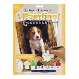 Royal & Langnickel 11 x 15 inch Beagle Puppy Pre-Printed Paint by Number Painting Set