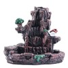 Zen Waterfall Backflow Incense Burner, Handcrafted Mini Burner, Ceramic Resin