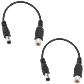 ECSiNG 2x Lens Heater Cable DC5.5/2.1 Male to RCA Female 12V Compatible with W&W Astro ASIair Pro