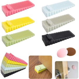 8PCS Rubber Door Stoppers, Gewaha Heavy Duty Rubber Door Wedge Height Adjustable,No-Slip Doorstop Door Stoppers Floor Suitable for Bottom of Door