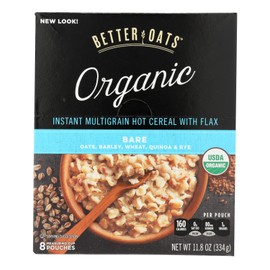 UD_Better Oats Organic Instant Multigrain Hot Cereal-Bare 11.8 oz Bottle Baby Breakfast Granola Case of 6