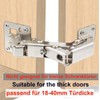 Qrity 2X Pack of Big Kitchen Cabinet Door Hinges Cupboard