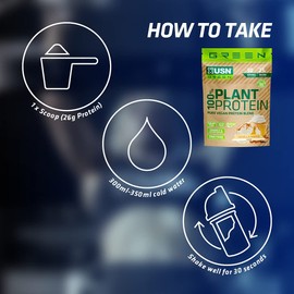 USN 100% Plant Protein Strawberry, Vegan Protein Powder (900g) A Sugar Free, Plant Based Protein Blend With No Soy and No Artificial Flavours