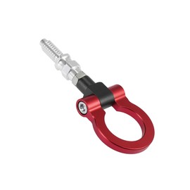 INFINAUTO Red Aluminum Alloy Front Bumper Towing Eye Tow Hook for Car Auto Stylish Design