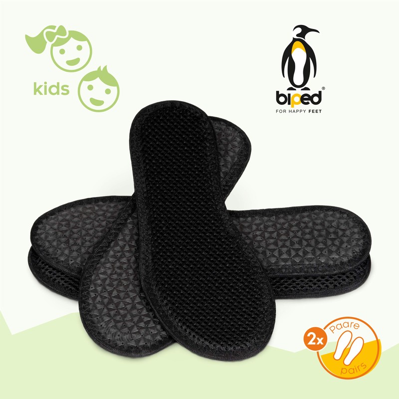biped 2 Pairs of Children's Activated Carbon Soles, for Climate