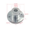 4Pcs 4mm Aluminum Alloy Rigid Flange Coupling Motor Guide Shaft