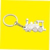 TEHAUX Metal Locomotive Train Keychain Pendant Sturdy and Fashionable Keyring