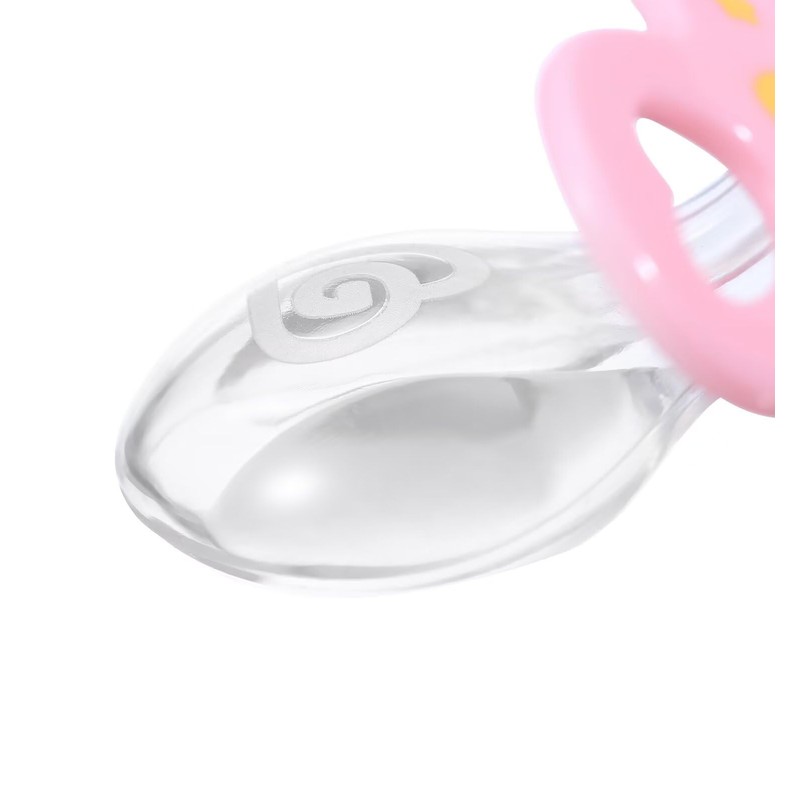 Landofgenie Adult Size Printed Dummy Large Teat Shield Dummy Pink