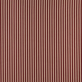 Burgundy and Beige Thin Striped Jacquard Woven Upholstery Fabric by The Yard - SKU: Joseph Merlot