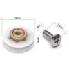 8-Piece Stainless Steel Shower Door Roller Replacement Set with Screws