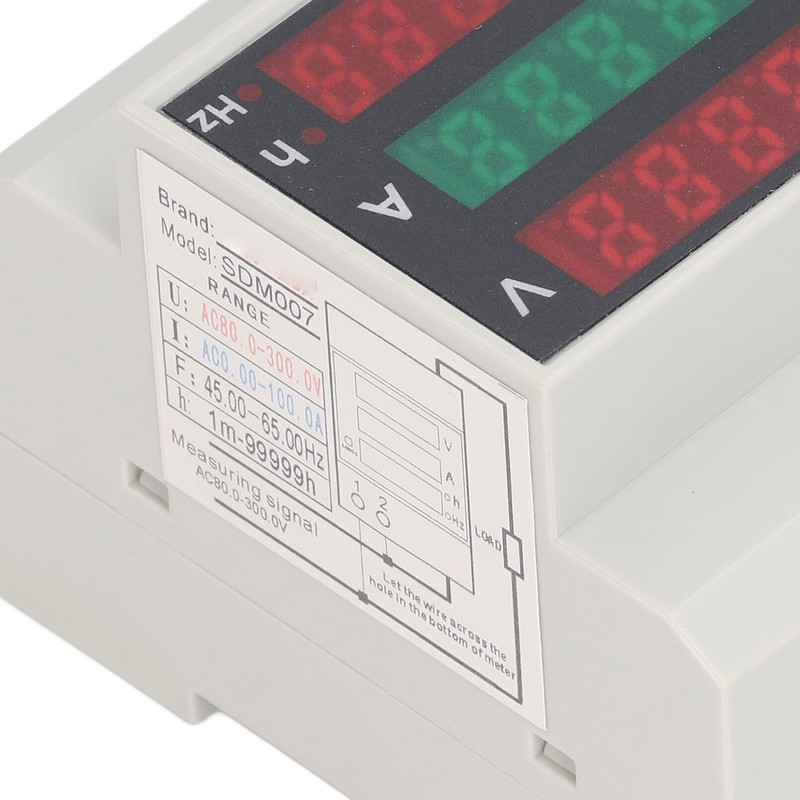 Digital Single Phase Energy Meter Tester Electricity Usage Monitor Ampermeter
