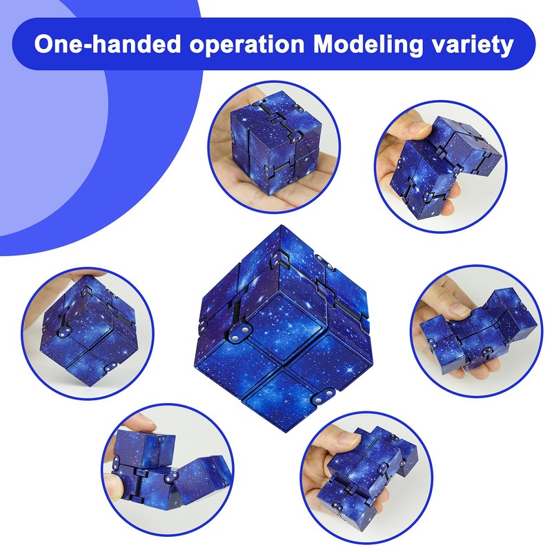 Infinity Cube Fidget Toy Stress Relieving Fidgeting Game for Kids