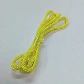 Rayon (human silk) Edo Braid String Thick (Drawstring and Craft String, etc.), Handicraft, Approx. 0.2 inches (5 mm), 3.3 ft (1 m) (7000) (9. Yellow)