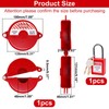 ZHMEINA Gate Valve Lockout with Safety Padlock, 1 Set Hose