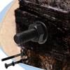 Zonon 12 Sets 1/2 x 4 Inch Black Carriage Bolt