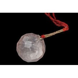 Beautiful Rose Quartz Feng Shui Faceted Hanging Ball Crystal Healing Home Office Gift Reiki Wellness Positive Energy Powerful Calm Peace of Mind Love vaastu