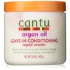 Cantu Argan Oil Leave-In Conditioner Repair Cream 16 Ounce (473ml)