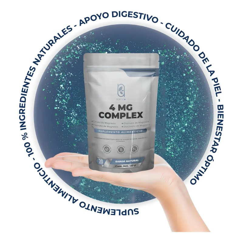 NAIMA 4 MG Complex 150 g, Sabor Natural Suplemento en