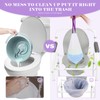 Elzrghs Commode Liners for Bedside Commode, Portable Toilet, Bed Pan,