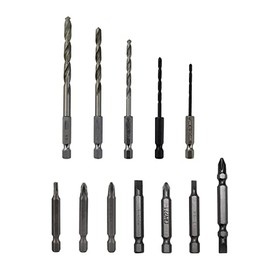 AutoBaBa 12PCS Drills Bit for Cordless Impact Wrench 1/2"