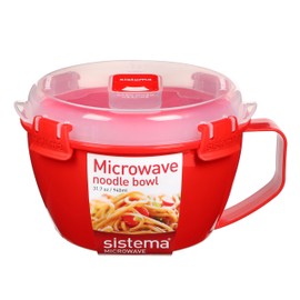 Sistema 1109ZS Microwave Collection Noodle Bowl 1 Count (Pack of 1) Red