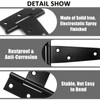 Murtenze 12Pack 2 Inch Black T-Strap Shed Hinge,Barn Door Hinges