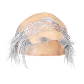 Widmann 75691 - Maske Alter Mann, Halbglatze mit Augenbrauen, Perücke, Accessoire, Kostüm Opa, Mottoparty, Karneval