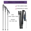 OKHEALING Ultralight Trekking Poles Foldable Set of 2 Ultralight Carbon