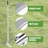 YEELOR Weeding Sickle, Steel Grass Sickle with Serrated Double-Edged Blade,