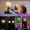 LeuKoles 3D Christmas Star Illuminated, 10 Inch Intelligent Illuminated Christmas