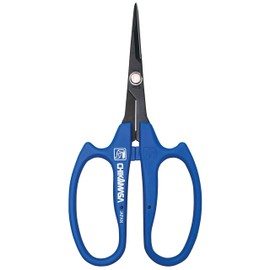 CHIKAMASA B-600SLUFB, The Precise Specialty Trimming Scissors, S/S L-Shape Blade, Fluorine Coating, for trimming plants and grapes, excellent for narrow stem-thinning inside closed and tangled spaces.