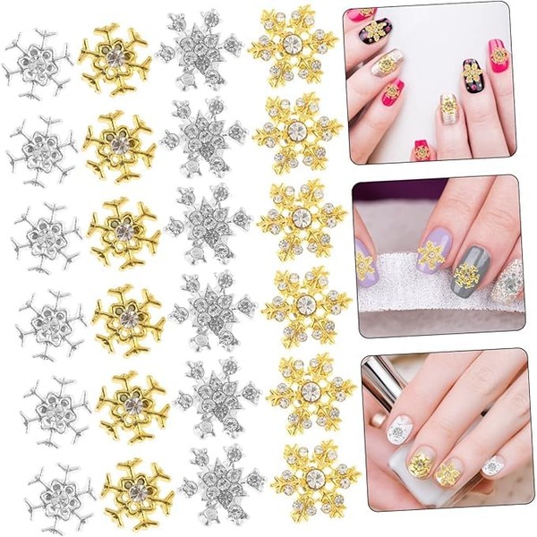 Adornos de Nieve, Gemas y Dijes 3D para Arte de