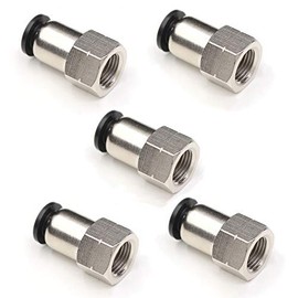 1/8 Npt Female Push To Connect Fittings,CEKER 1/4 Inch Od Tube to 1/8 inch npt female thread Air Line Quick Connect fittings Air Hose Fittings for Air Ride Air Horn Air Compressor 2Packs