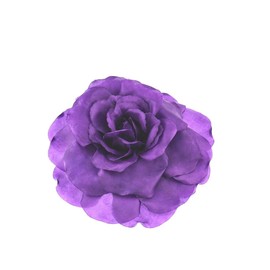 Zac's Alter Ego Very Large Satin-Feel Rose Flower on Brooch Pin & Elastic