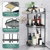 Binecer Corner Shower Caddy Standing, 3 Tier Shower Organizer Stand
